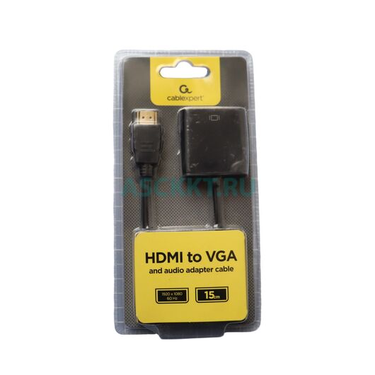 Переходник HDMI-VGA Cablexpert A-HDMI-VGA-03